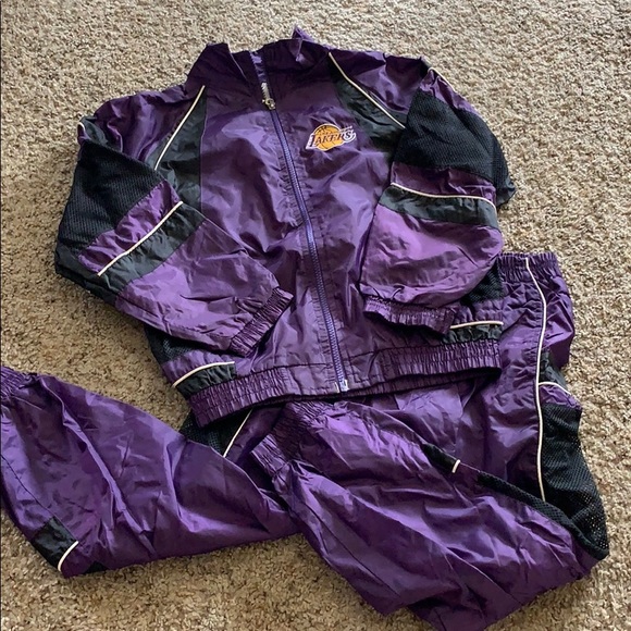 lakers jogging suit
